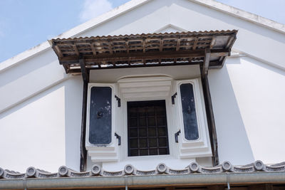 Low angle view of building against sky