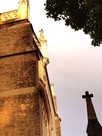 Low angle view of historic building against sky