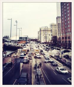 View of city street