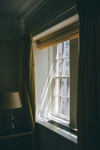 Interior of illuminated house