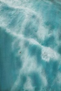 High angle view of sea