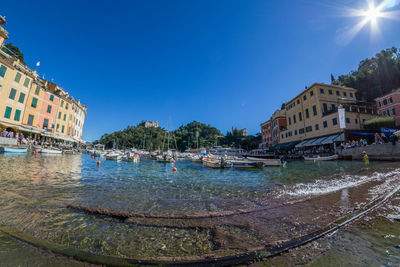 Panoramic view of buildings against sky