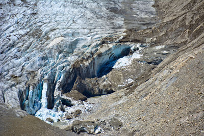 Scenic view of waterfall