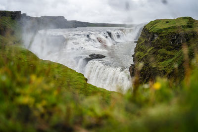 Gulfoss - golden falls - waterfall iceland