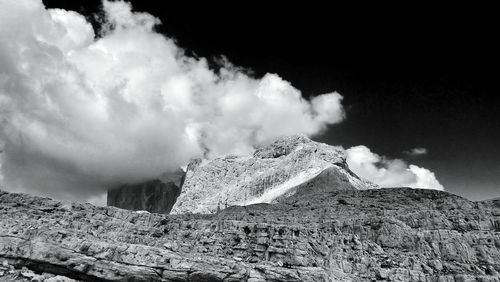 Low angle view of cloudy sky