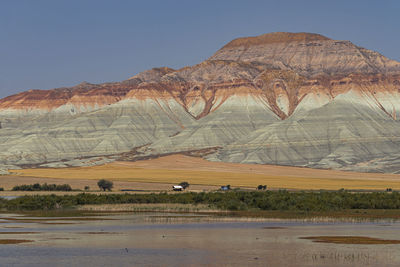Scenic view of mountain against sky