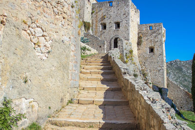 Low angle view of historical building
