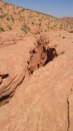 Rock formations in a desert