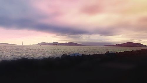 Dramatic sky over sea