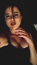 Portrait of a beautiful young woman