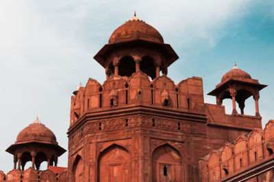 Low angle view of historic building against sky