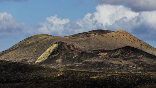 Scenic view of rocky mountains against sky