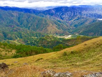 Scenic view of mountains