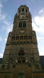 Low angle view of built structure against sky