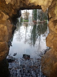 Rock formations in water