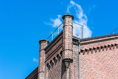 Low angle view of built structure against sky