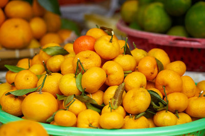 Close-up of fruits in market