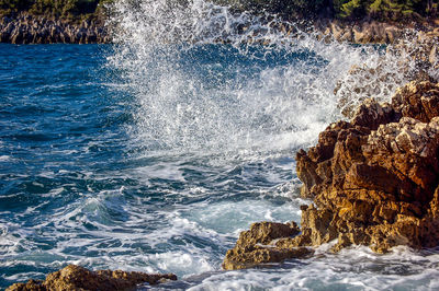 Scenic view of sea waves