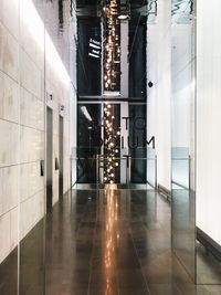 Empty corridor of building