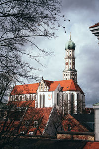 Traditional building against sky in city