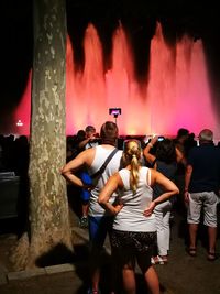 Fountain at night