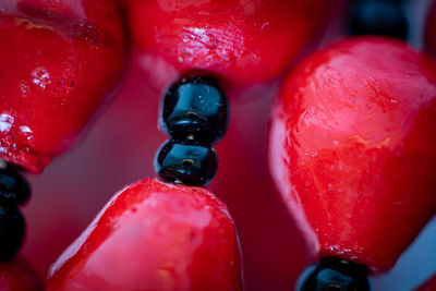 Full frame shot of red fruit