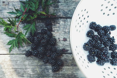 Close-up of blackberries