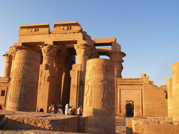 Low angle view of historical building