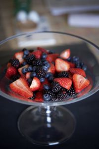 Close-up of fresh fruits in bowl