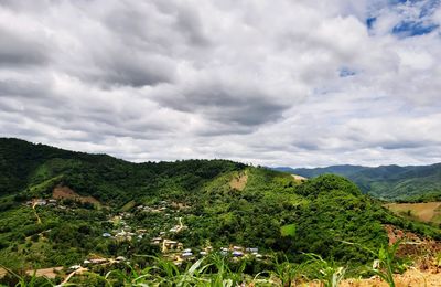 Scenic view of landscape against sky