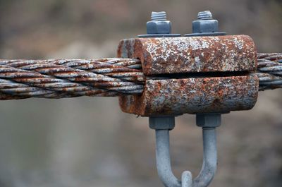 Close-up of rusty metal