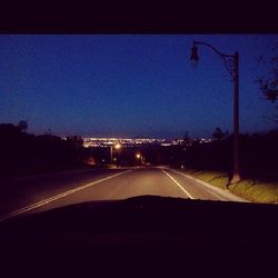 Road at night