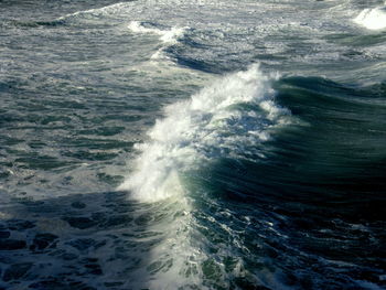 Full frame shot of wave in sea