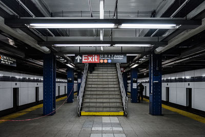 Interior of subway station