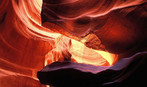 Rock formation in cave