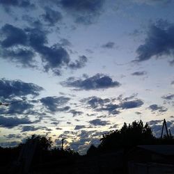 Low angle view of mountain against cloudy sky