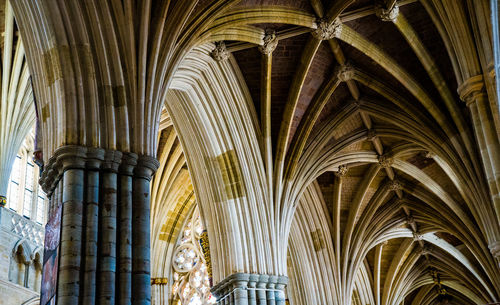 Gothic arched within exeter cathedral