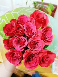 Close-up of rose bouquet