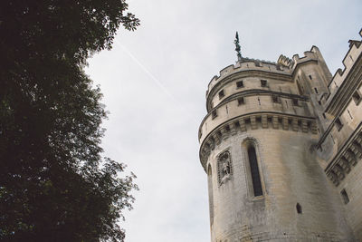 Low angle view of historic building against sky