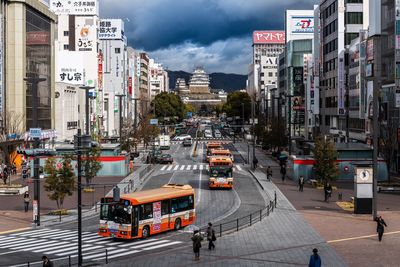 Traffic on city street