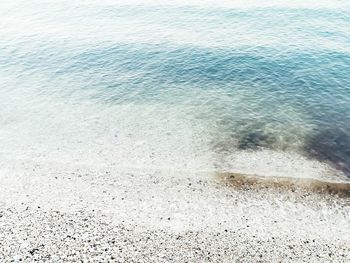 High angle view of beach
