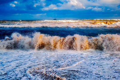 Scenic view of sea against sky