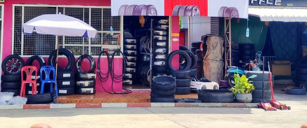 Multi colored shop for sale in store