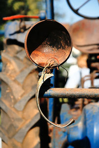 Close-up of old pipe