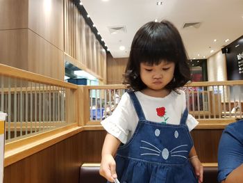 Portrait of cute girl