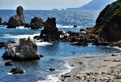 Scenic view of sea against sky