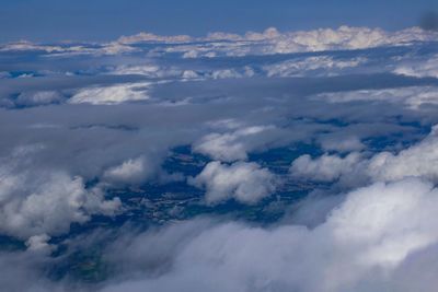 Low angle view of clouds in sky