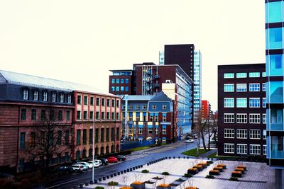 View of buildings in city