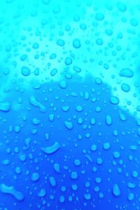Full frame shot of wet blue water