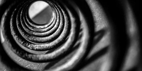 Full frame shot of spiral metal